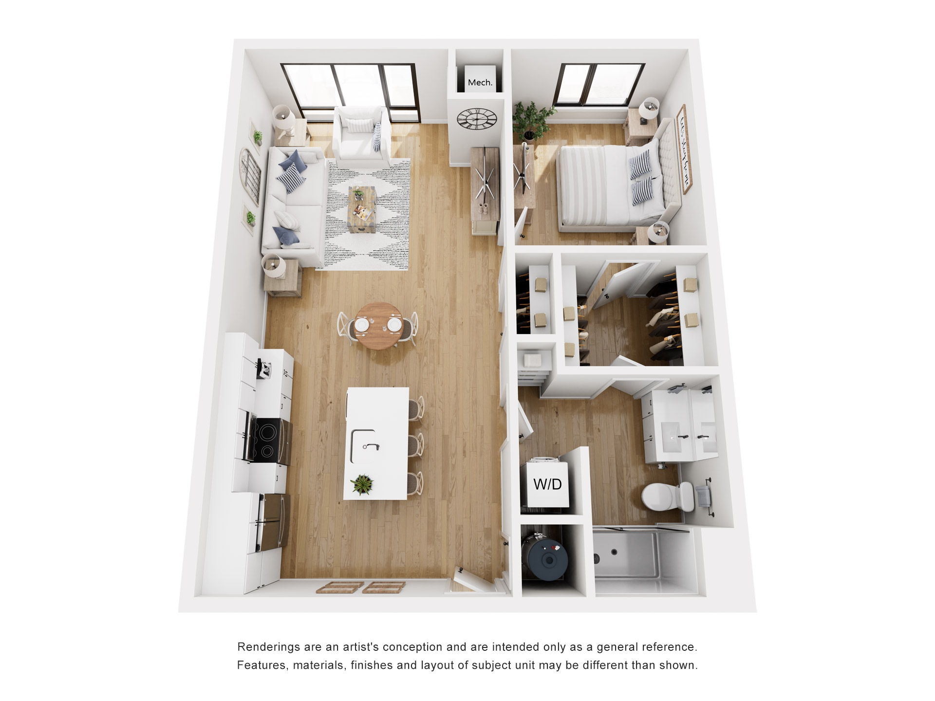 Floor plan layout diagram for A3-806